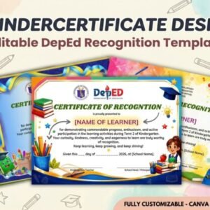 Kindergarten Certificate Sample