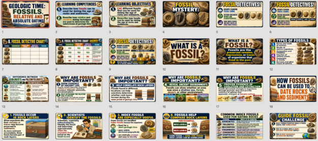 FOSSILS & FOSSIL DATING | Grade 9 Science PowerPoint Presentation | MATATAG Curriculum