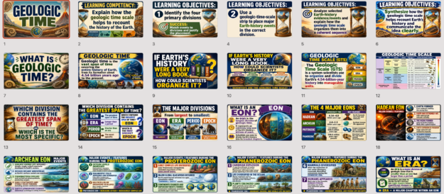 Grade 9 Science Geologic Time | Term 2 Week 2 | Geologic Time Scale, Eons, Eras & Periods | PPT + LP | MATATAG