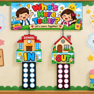 Who’s Here Today? – Interactive Classroom Attendance Display | Printable Classroom Decor