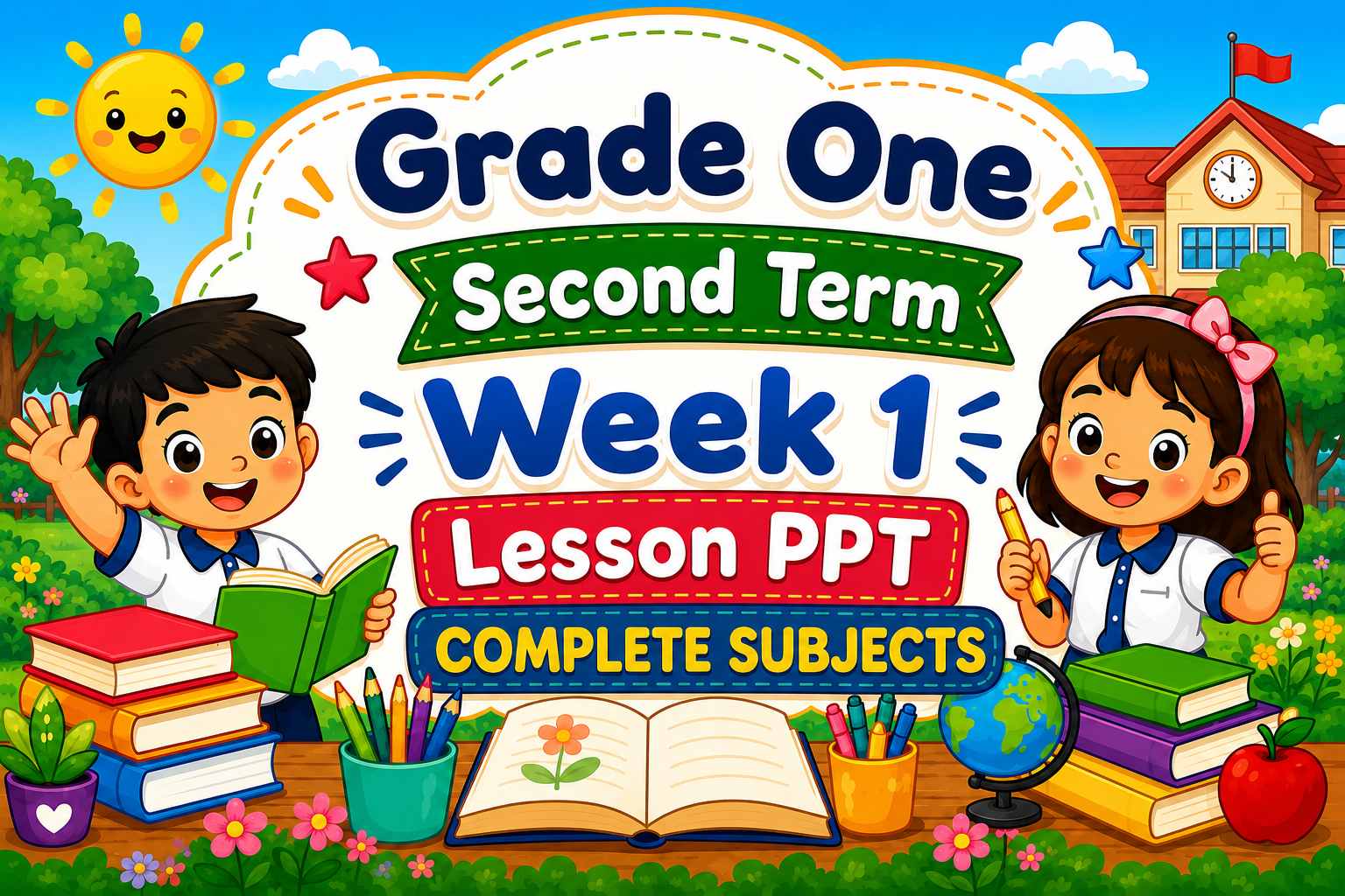 GRADE 1 - PPT Term 2 (Second Term) Week 1 Grade 1 (COMPLETE SUBJECTS)