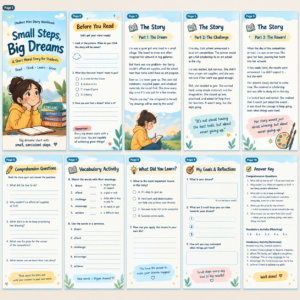 Small Steps, Big Dreams: Printable Workbook for Student Motivation & Goal Setting