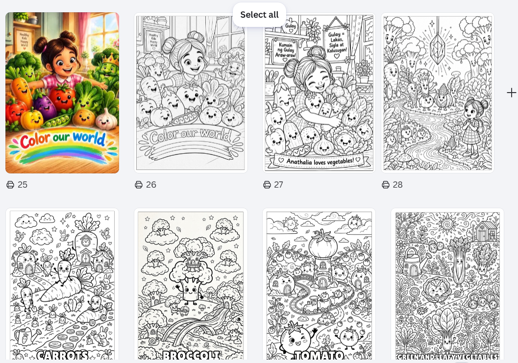 Anathalia and the Magical World of Vegetables (Story Book/Coloring Book) - Image 2