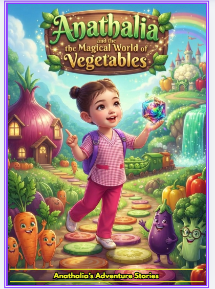 Anathalia and the Magical World of Vegetables (Story Book/Coloring Book)