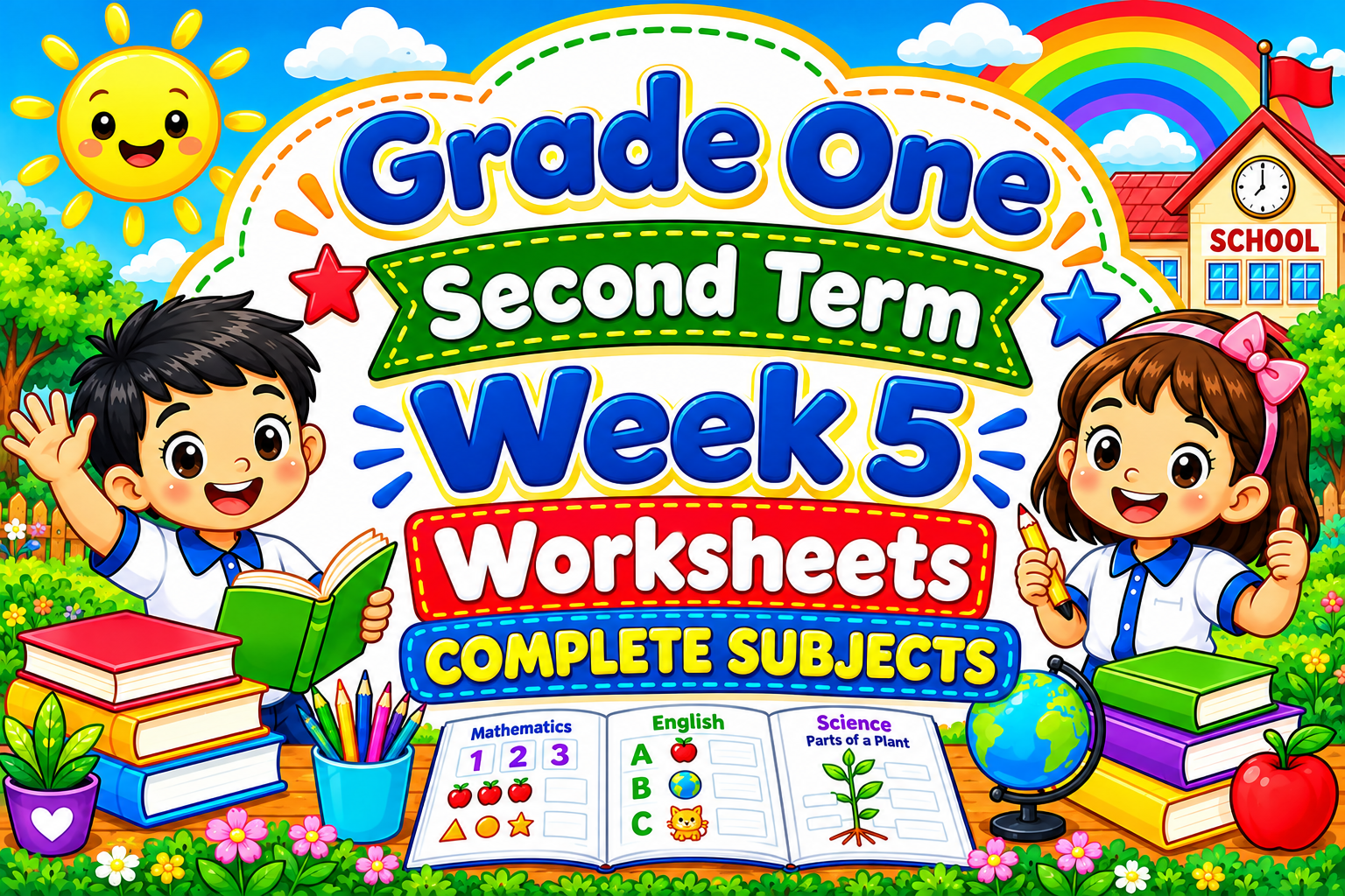 WORKSHEETS FOR GRADE 1 Term 2 (Second Term) Week 5 COMPLETE SUBJECTS