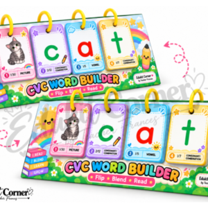CVC Word Builder Flip Cards | Beginning Reading & Blending Activity | Kinder–Grade 1 Printable PDF