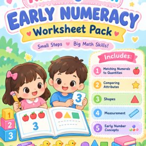 Kindergarten Early Numeracy Worksheet Pack – Inclusive & SNED-Friendly Math Activity Bundle (DepEd Aligned)