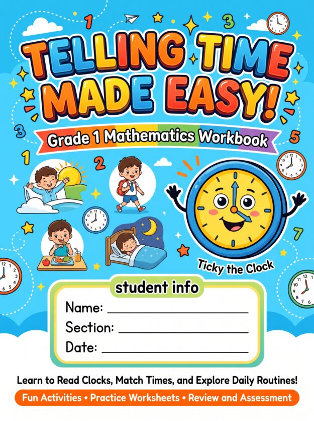 Telling Time Made Easy! — Grade 1 Mathematics (28pages)