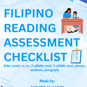FILIPINO READING ASSESSMENT CHECKLIST