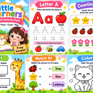 Cute Preschool Activity Pack